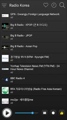 Radio Korea android App screenshot 1